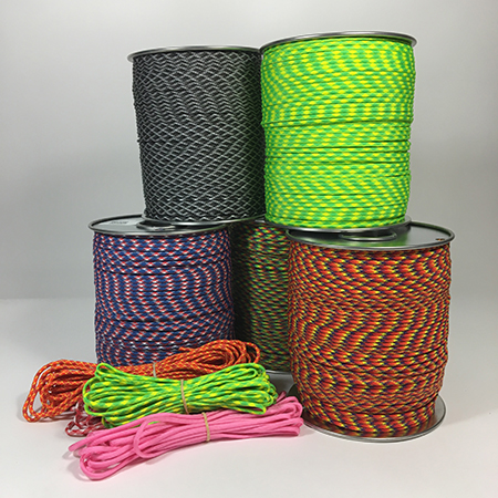 550 Paracord Rope 7 strand Cord 1000 Foot Spool Neon Pink & White Camo 