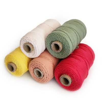  INOOMP 1pc DIY Craft Thread Embroidery Thread Braided Rope for  Crafts Macrame Twine Braided Macrame Cord Twine Bead Cord DIY Cord Twisted  Cotton Rope Macrame Yarn Plant Twisted Yarn : Tools