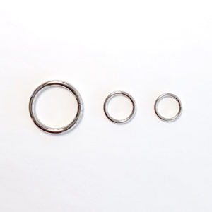 Nickel plated metal rings